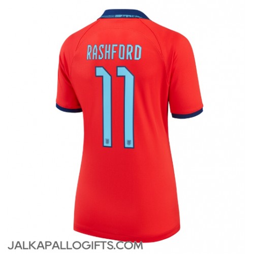 Englanti Marcus Rashford #11 Vieraspaita Naiset MM-kisat 2022 Lyhythihainen